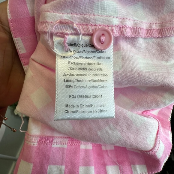 ModCloth for Hello Kitty White and Pink Button Up Plaid Dress size Large - Picture 8 of 8